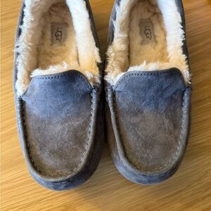 UGG women Charcoal Suede Loafers